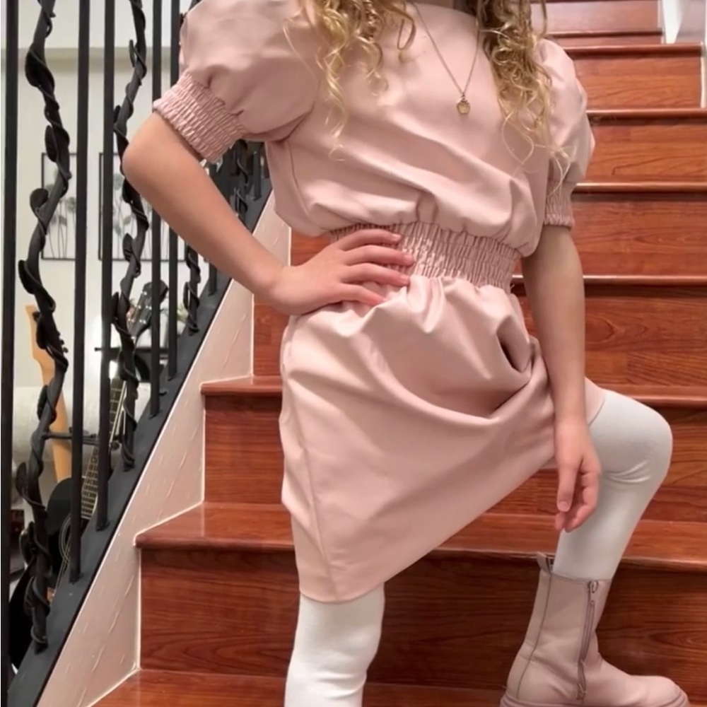 Habitual faux leather dress for girls - Picture 5 of 6